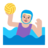 Woman Playing Water Polo: Medium-Light Skin Tone