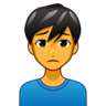 Man Frowning Emoji 🙍‍♂️ image - Emojidex style