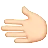 Leftwards Hand: Light Skin Tone