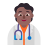 Health Worker: Medium-Dark Skin Tone Emoji 🧑🏾‍⚕️ image - Microsoft Classic 2D style