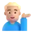 Man Tipping Hand: Medium-Light Skin Tone