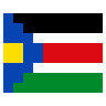 Flag: South Sudan Emoji 🇸🇸 image - SerenityOS style