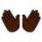 Open Hands: Dark Skin Tone