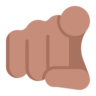 Index Pointing At The Viewer: Medium Skin Tone Emoji 🫵🏽 image - Microsoft Classic 2D style