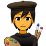 Artist Emoji 🧑‍🎨 image - Emojidex style