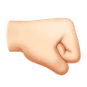 Right-Facing Fist: Light Skin Tone Emoji 🤜🏻 image - Huawei Harmony OS style