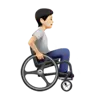 Person In Manual Wheelchair Facing Right: Light Skin Tone Emoji 🧑🏻‍🦽‍➡️ image - Apple style