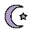 星と三日月