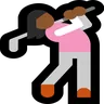 Woman Golfing: Medium-Dark Skin Tone Emoji 🏌🏾‍♀️ image - Microsoft Windows 10 Segoe UI Emoji style