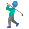 Man Golfing: Medium-Light Skin Tone Emoji 🏌🏼‍♂️ image - Google Noto Color style