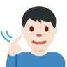 Deaf Man: Light Skin Tone Emoji 🧏🏻‍♂️ image - Twitter / X (Twemoji) style