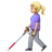 Woman With White Cane: Medium-Light Skin Tone