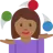 Woman Juggling: Medium-Dark Skin Tone