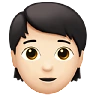 Person: Light Skin Tone Emoji 🧑🏻 image - Apple style