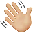 Waving Hand: Medium-Light Skin Tone