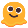 녹아 내리는 얼굴 Emoji 🫠 image - Microsoft Classic 2D style