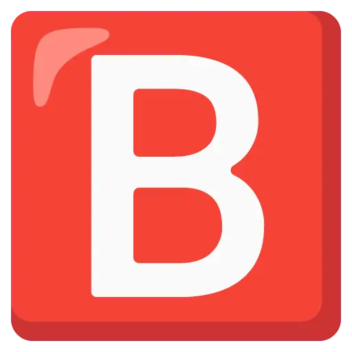 负平方拉丁大写字母B