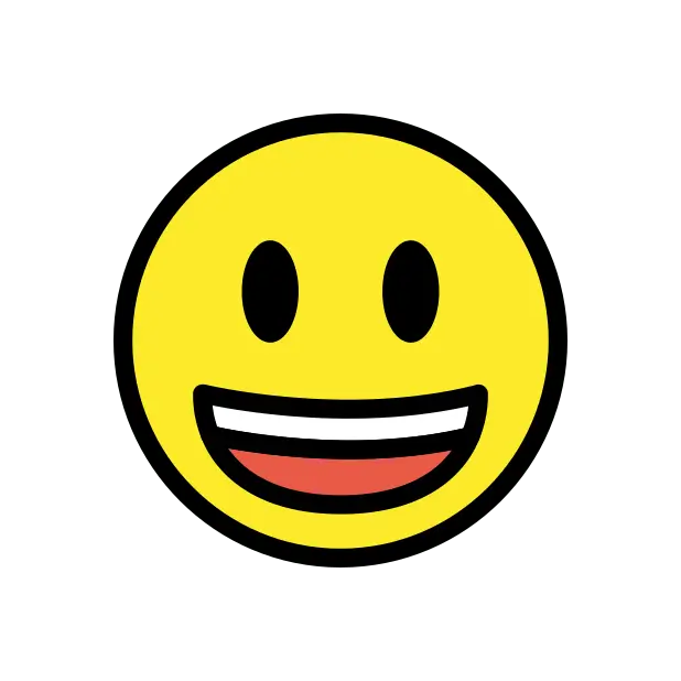 หน้ายิ้มด้วยการอ้าปาก