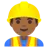 Man Construction Worker: Medium-Dark Skin Tone