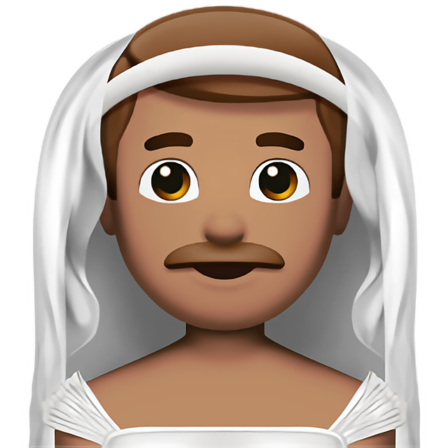 Man With Veil: Medium Skin Tone