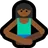 Woman In Lotus Position: Medium-Dark Skin Tone