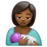 Breast-Feeding: Medium-Dark Skin Tone Emoji 🤱🏾 image - WhatsApp style