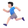Man Running: Light Skin Tone Emoji 🏃🏻‍♂️ image - Microsoft 3D Fluent style