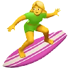 Woman Surfing Emoji 🏄‍♀️ image - Apple style