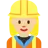Woman Construction Worker: Medium-Light Skin Tone