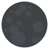 ニュームーンシンボル Emoji 🌑 image - EmojiTwo style