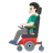 Man In Motorized Wheelchair: Light Skin Tone