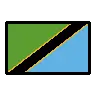 Flag: Tanzania Emoji 🇹🇿 image - OpenMoji style