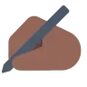 Writing Hand: Medium-Dark Skin Tone Emoji ✍🏾 image - Tossface style