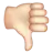 Thumbs Down: Light Skin Tone