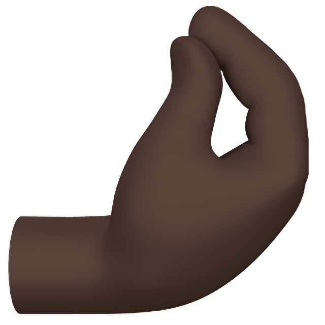 Pinched Fingers: Dark Skin Tone