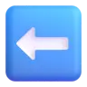 Seta preta para a esquerda Emoji ⬅ image - Microsoft 3D Fluent style