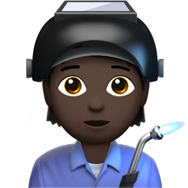Factory Worker: Dark Skin Tone