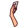 Selfie: Medium-Light Skin Tone Emoji 🤳🏼 image - Emojidex style
