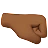 Right-Facing Fist: Medium-Dark Skin Tone