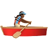 Woman Rowing Boat: Medium-Dark Skin Tone Emoji 🚣🏾‍♀️ image - Apple style
