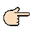 Backhand Index Pointing Right: Light Skin Tone