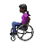 Woman In Manual Wheelchair: Dark Skin Tone