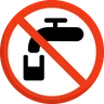 Emoji Simbolo dell'acqua non potabile 🚱 image - Skype style