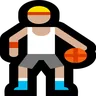 Person Bouncing Ball: Medium-Light Skin Tone Emoji ⛹🏼 image - Microsoft Windows 10 Segoe UI Emoji style