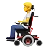 Person In Motorized Wheelchair