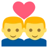 Couple With Heart: Man, Man Emoji 👨‍❤️‍👨 image - EmojiTwo style
