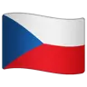 Flag: Czechia Emoji 🇨🇿 image - WhatsApp style