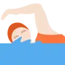 Person Swimming: Light Skin Tone Emoji 🏊🏻 image - Twitter / X (Twemoji) style