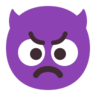 Diablotin Emoji 👿 image - Microsoft Classic 2D style