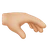 Palm Down Hand: Medium-Light Skin Tone